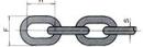 Ordinary mild steel link chain (welded link chain)